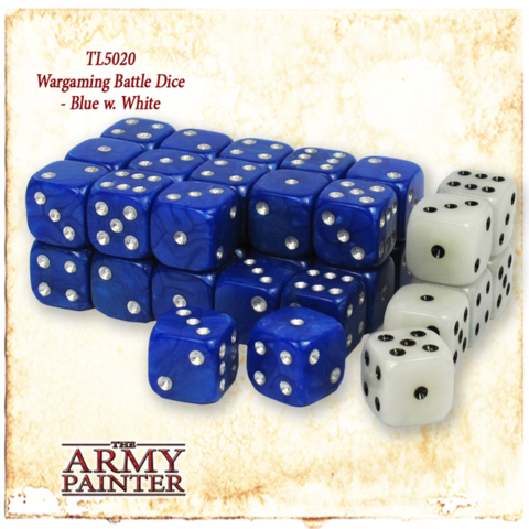 The Army Painter Blue and White Dice