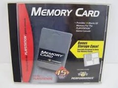 Memory Card - Playstation with Storage Case - Performance