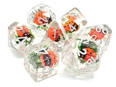 OSD 7 Piece DnD RPG Dice Set: Animal Kingdom - Ladybug Dance