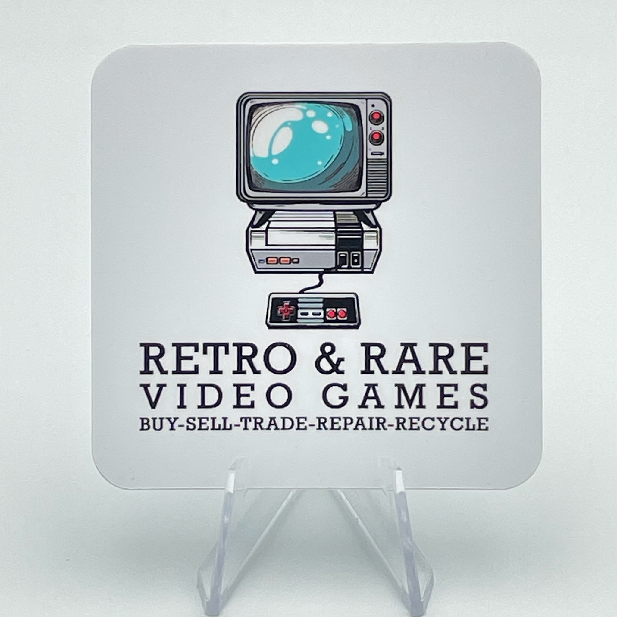 Old School Setup Square Sticker