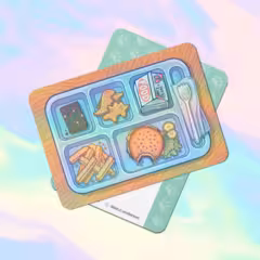 Food Token (Foil) - Custom Tokens by Leah Andersen