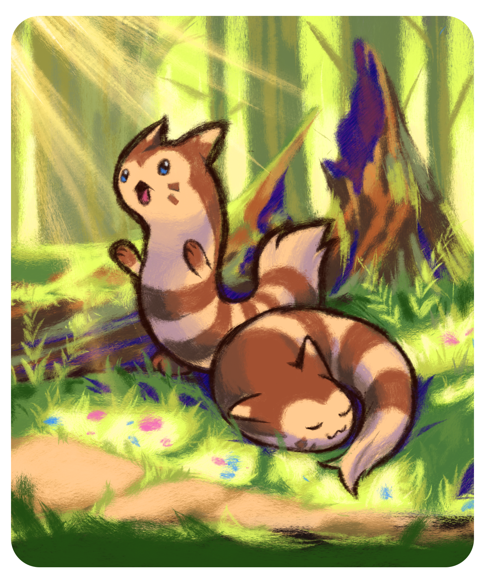 Furret Acrylic Charm