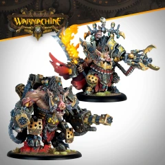 Warmachine:  Emperor Carver Ultimus Esquire III & War Boar MMD47