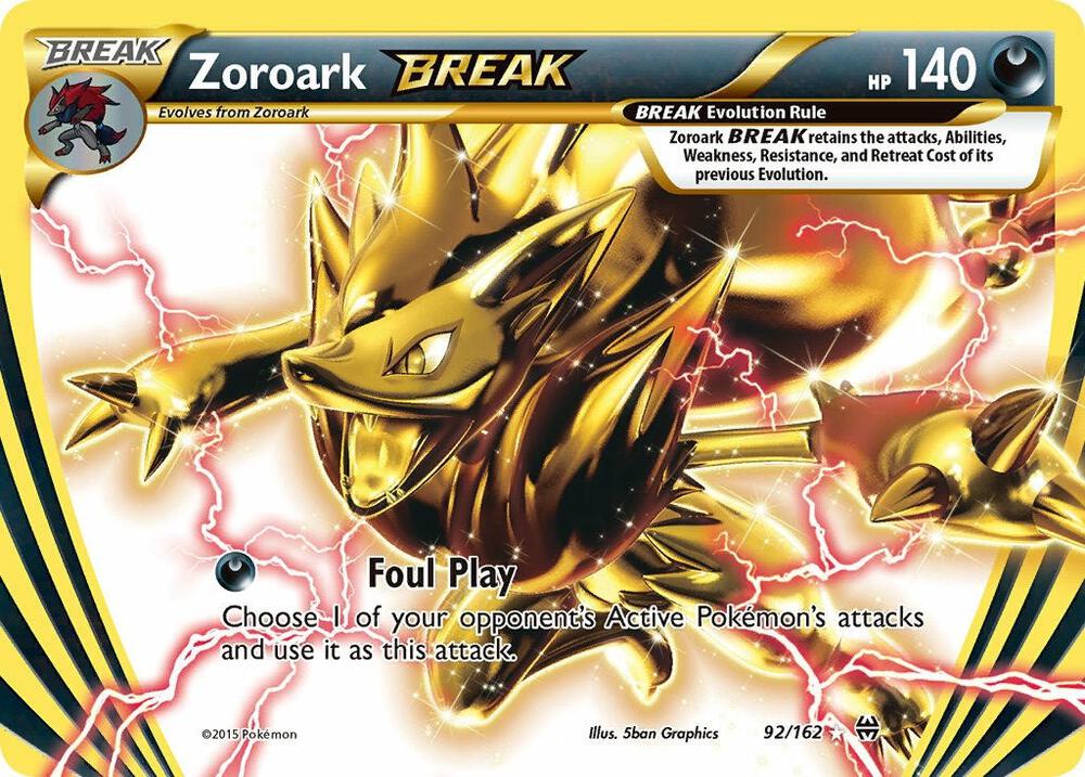 Zoroark BREAK - 92/162 - Rare BREAK