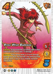 Rose Whip Barrage - 1st Edition - Foil