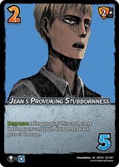 Jean's Provoking Stubbornness