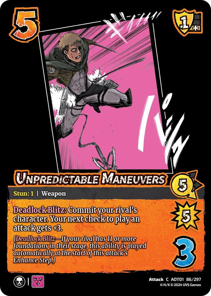 Unpredictable Maneuvers