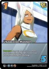 Unabashed Manner