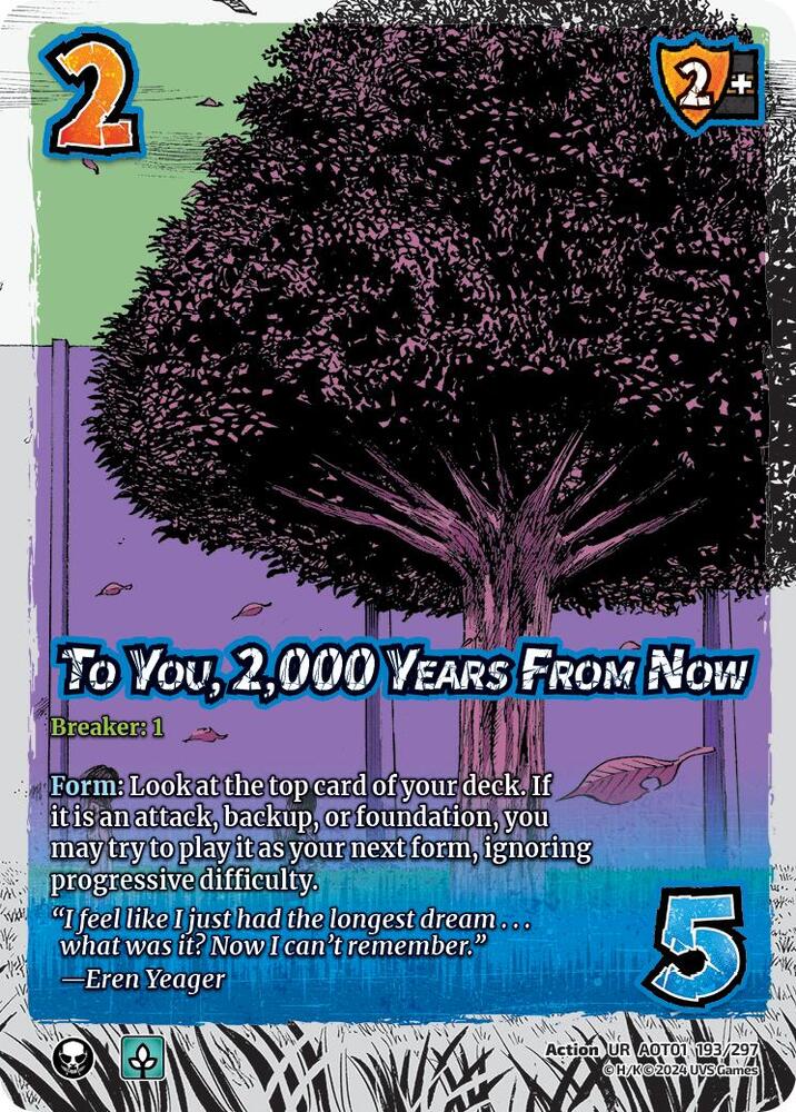 To You, 2,000 Years From Now - Foil