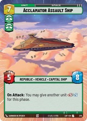Acclamator Assault Ship - Hyperspace - Foil