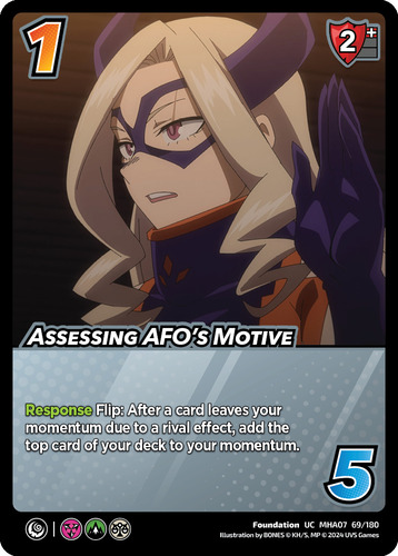 Assessing AFOs Motive