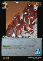 Advancing Destruction