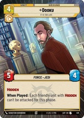 Dooku - It Is Too Late - Hyperspace - Foil