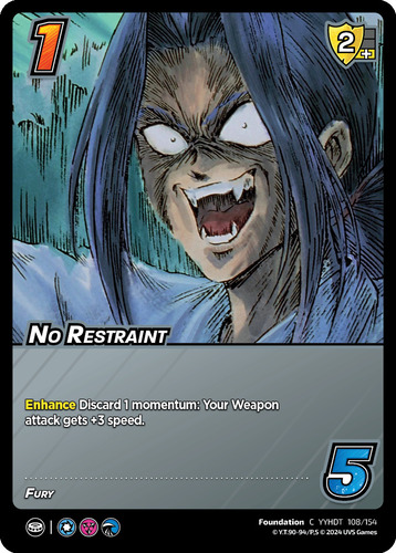 No Restraint - 1st Edition