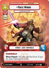 Mace Windu - Leaping into Action - Weekly Play Promo Foil