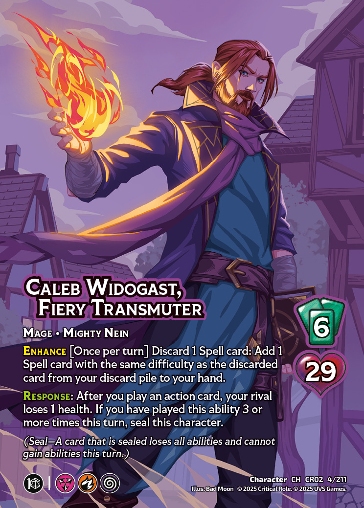Caleb Widogast Fiery Transmuter