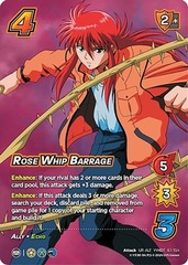 Rose Whip Barrage (Alternate Art) - 1st Edition - Foil
