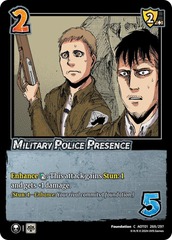 Military Police Presence