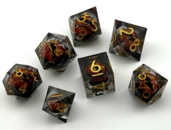 Floating Dragon Eye Liquid Core Resin Dice