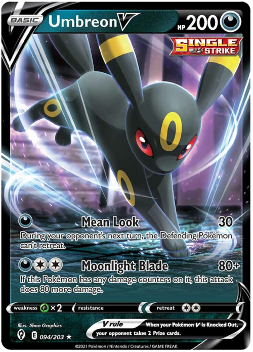 Umbreon V - 094/203 - Non-Holo Theme Deck Exclusive