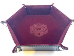 Velvet Hexagonal Dice Tray