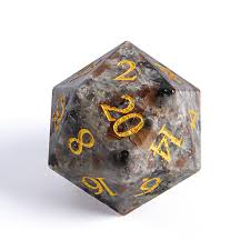 Gem Dice - Set of 7 - Agate Flamestone