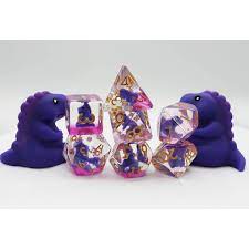 FB Dice Set - Purple T-Rex