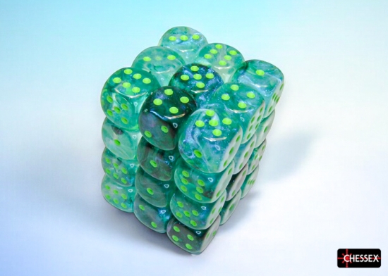 Borealis Kelp/Light Green Polyhedral Dice Set - CHX27995