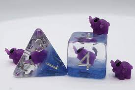 FB Dice Set - Purple Elephant