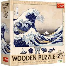 Puzzle - 0200 - Trefl - Wooden Puzzle Great Wave