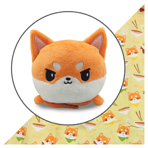 Plushie Tote: Orange Shiba Inu/Ramen - teeturtle