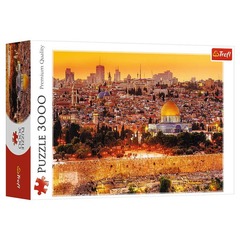 Puzzle: The Roofs of Jerusalem 3000 Piece (Trefl Red)