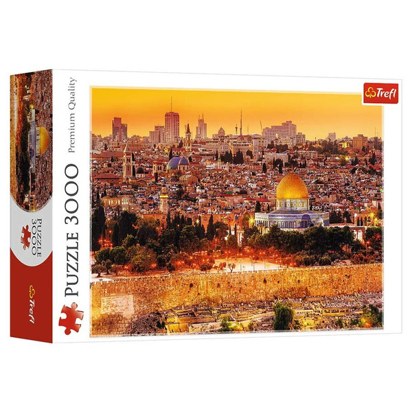 Puzzle: The Roofs of Jerusalem 3000 Piece (Trefl Red)