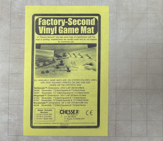 Factory-Second Vinyl Game Mat - CHX96246F