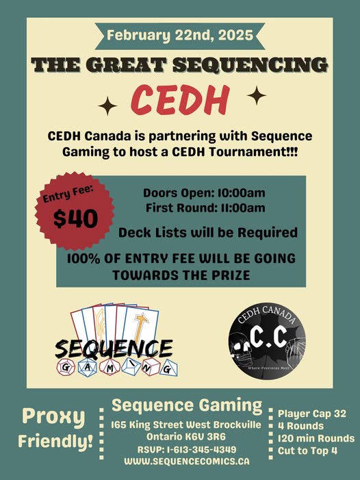 The Great Sequencing - CEDH Canada Tournament