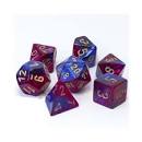 Gemini Blue-Purple / Gold 7 Dice Set - CHX26428