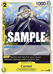 Carmel - OP04-101 - C - (Kingdoms of Intrigue Pre-release Promo)