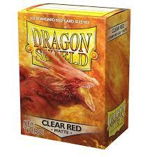 Dragon Shield Box of 100 in Matte Clear Red