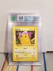 MNT 4.0 RED CHEEKS Pikachu 58/102 Shadowless Base Set Unlimited