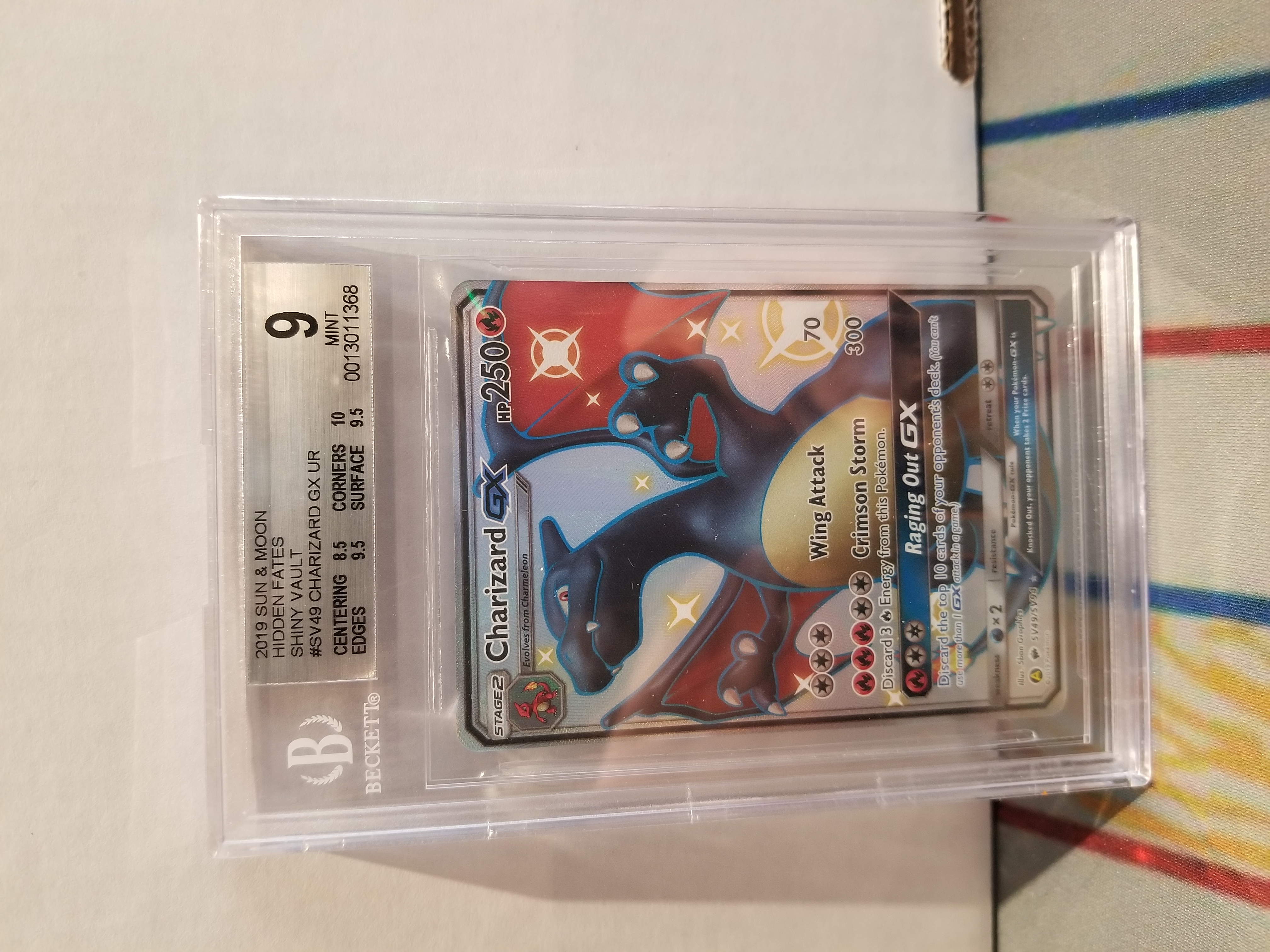 BGS 9 Shiny Charizard GX SV49/SV94 Hidden Fates