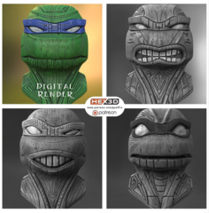 TMNT Leonardo Tiki