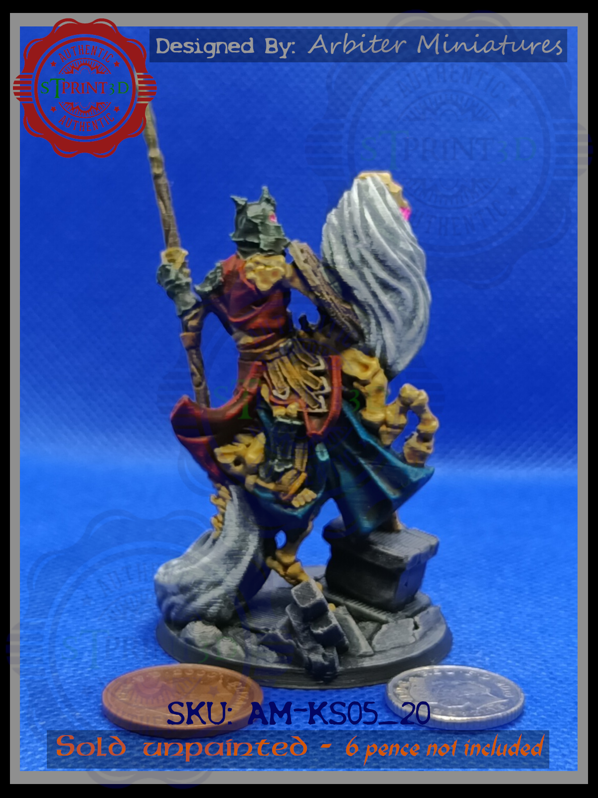Skeleton Horse Rider 01