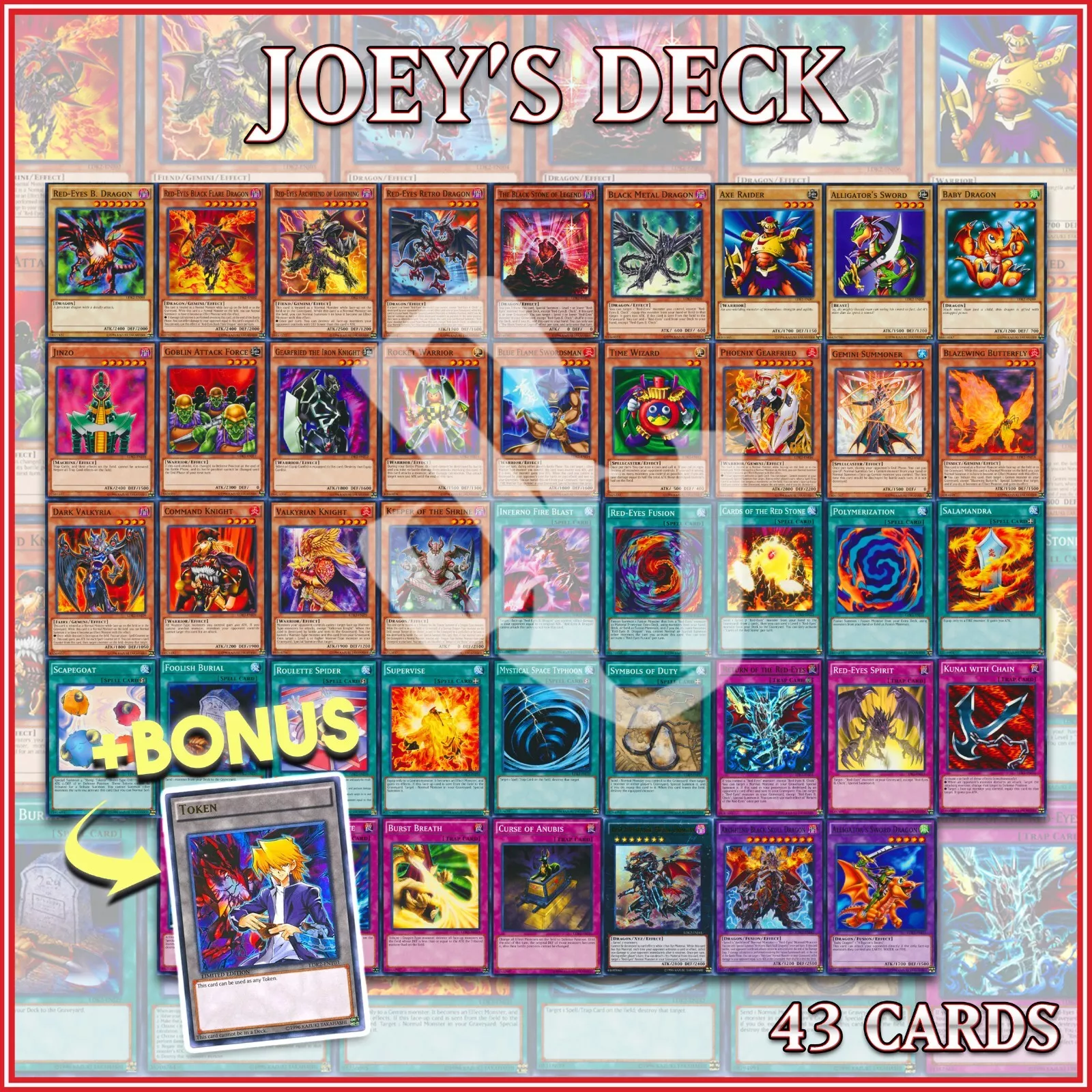 Joey Red-Eyes Deck - YuGiOh TCG Sealed » YGO Character Decks » Yugioh ...