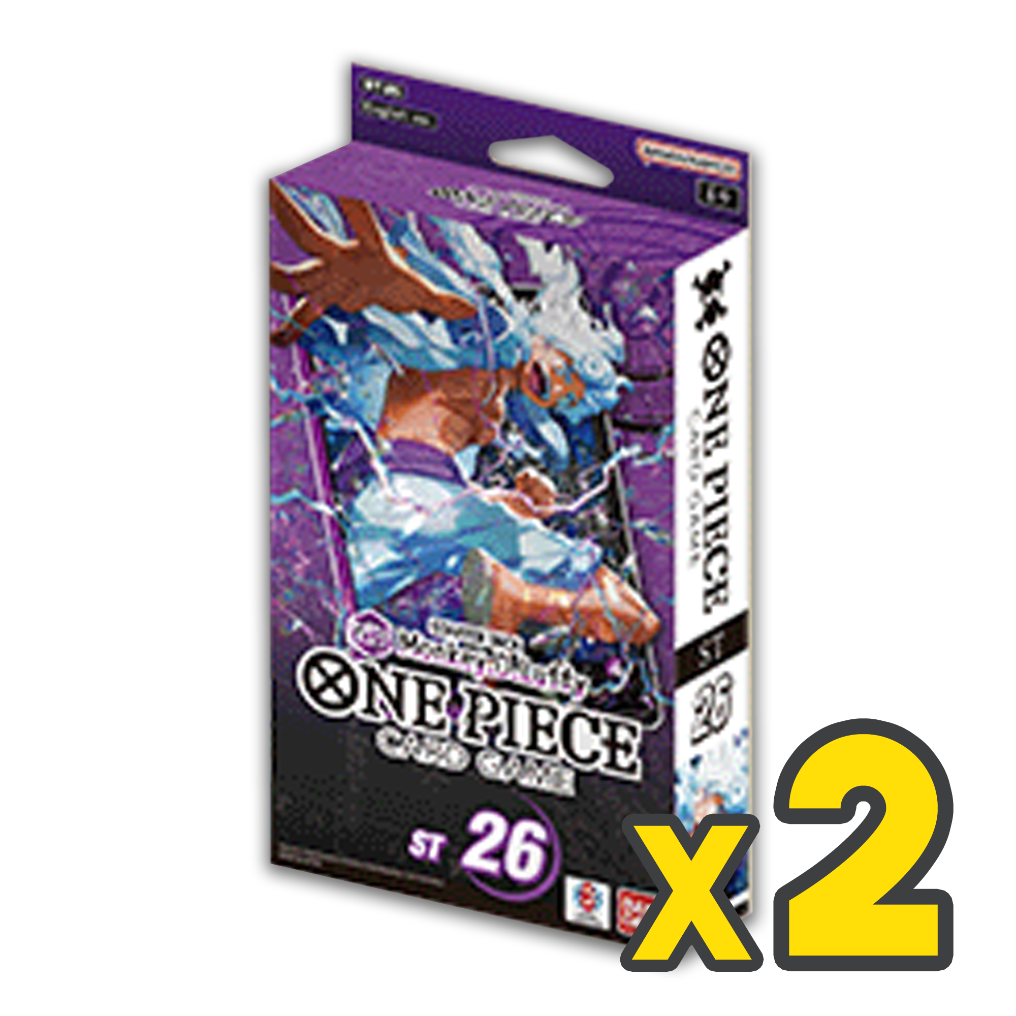 PURPLE/BLACK Monkey.D.Luffy Starter Deck ST-26 Bundle One Piece