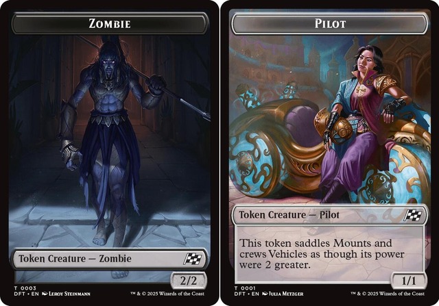 Zombie (0003) // Pilot (0001) Double-Sided Token