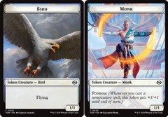 Bird (0002) // Monk (0003) Double-Sided Token