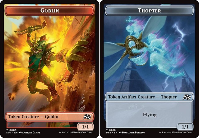 Goblin (0005) // Thopter (0010) Double-Sided Token