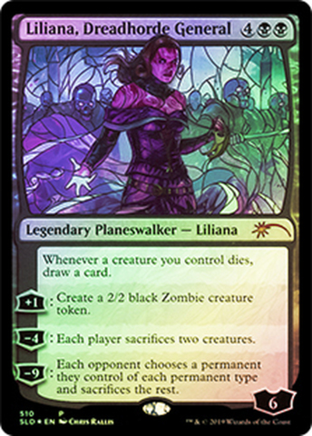 Liliana, Dreadhorde General - Foil - Stained Glass