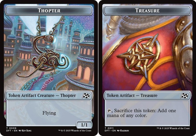 Thopter (0009) // Treasure (0011) Double-Sided Token