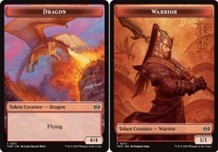 Dragon (0011) // Warrior (0013) Double-Sided Token